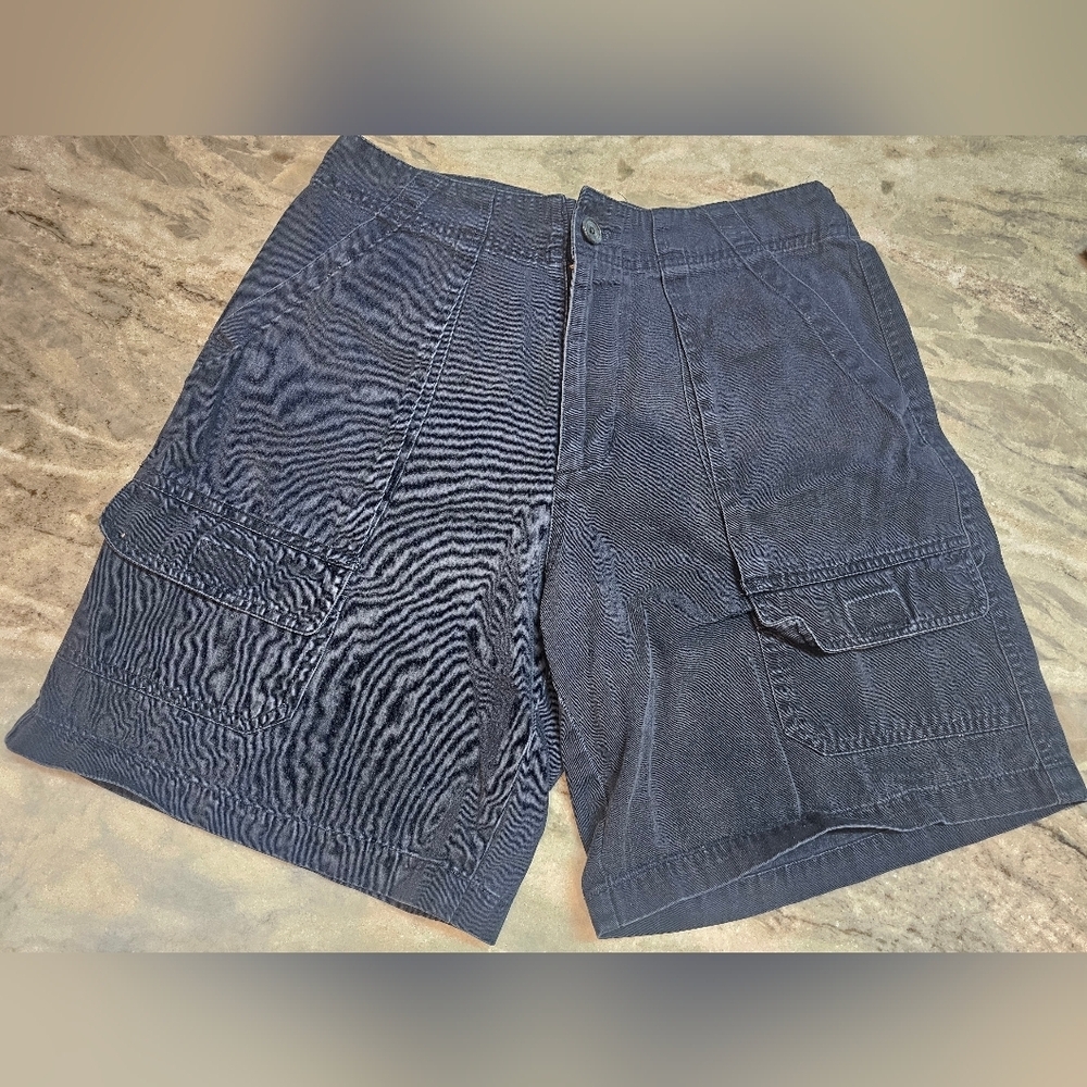 Jonathan Logan Navy Cargo Bermuda Shorts Size 6 – 100% Cotton Utility Style